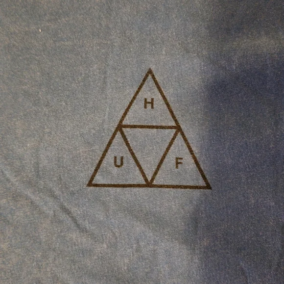 HUF Men's Blue Graphic T-Shirt XL - Picture 3 of 8